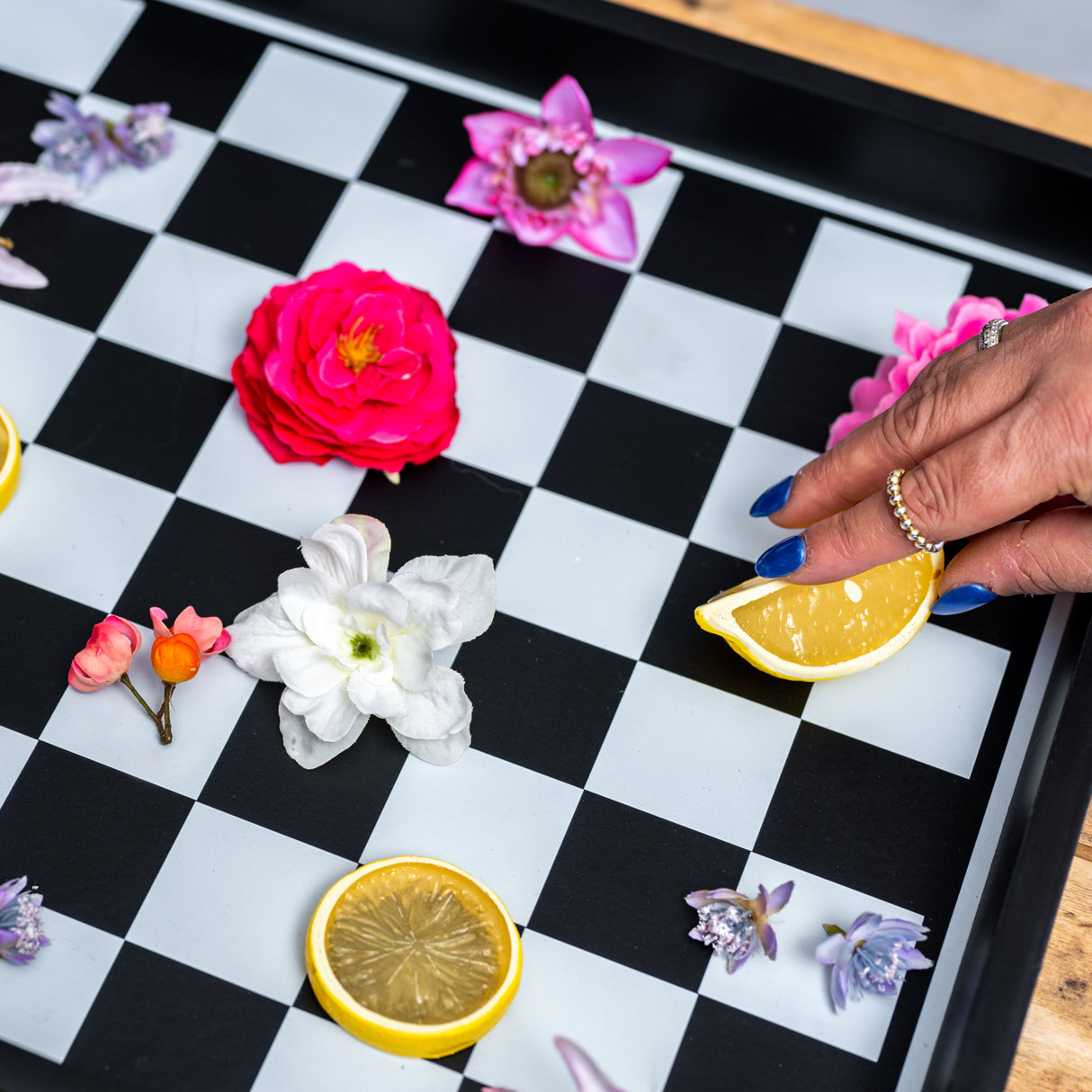 Melli Mello Chess Board Wooden Tray
