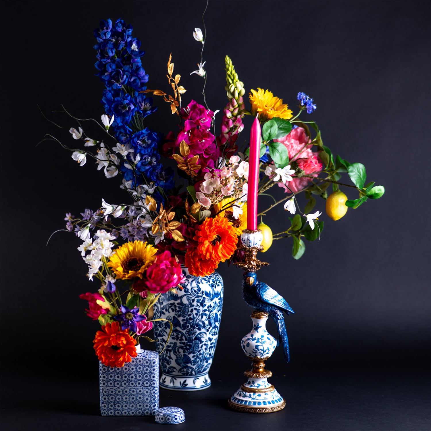 Melli Mello Candlestick Delft blue