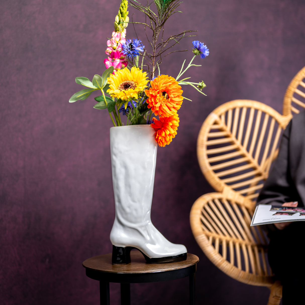 Melli Mello Boot Vase White