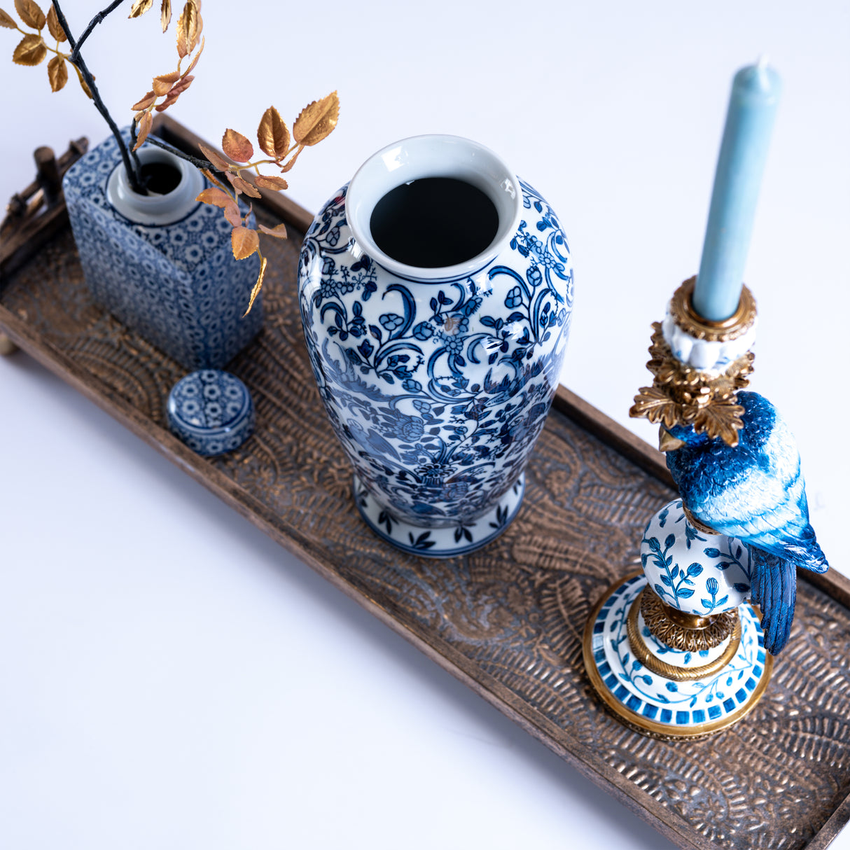 Melli Mello Candlestick Delft blue