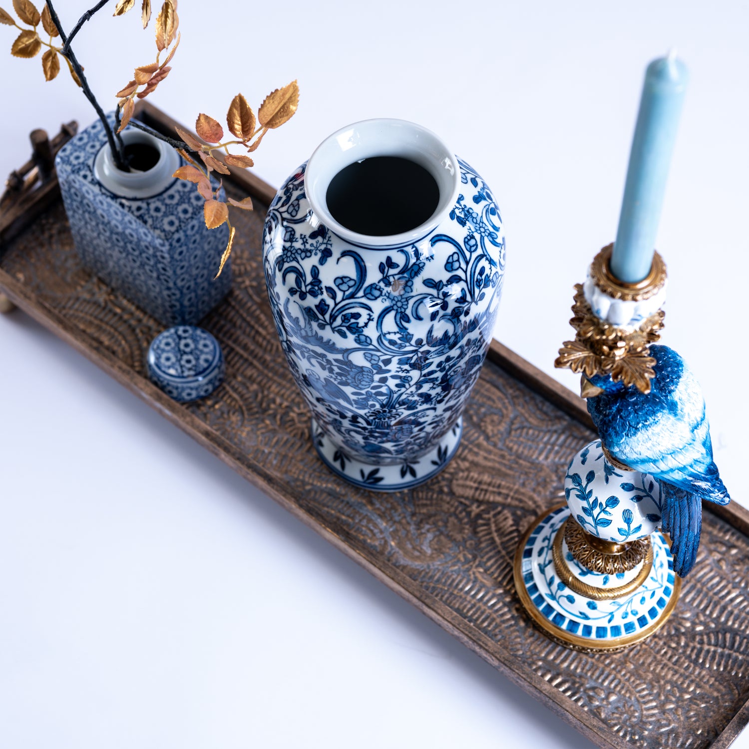 Melli Mello Candlestick Delft blue