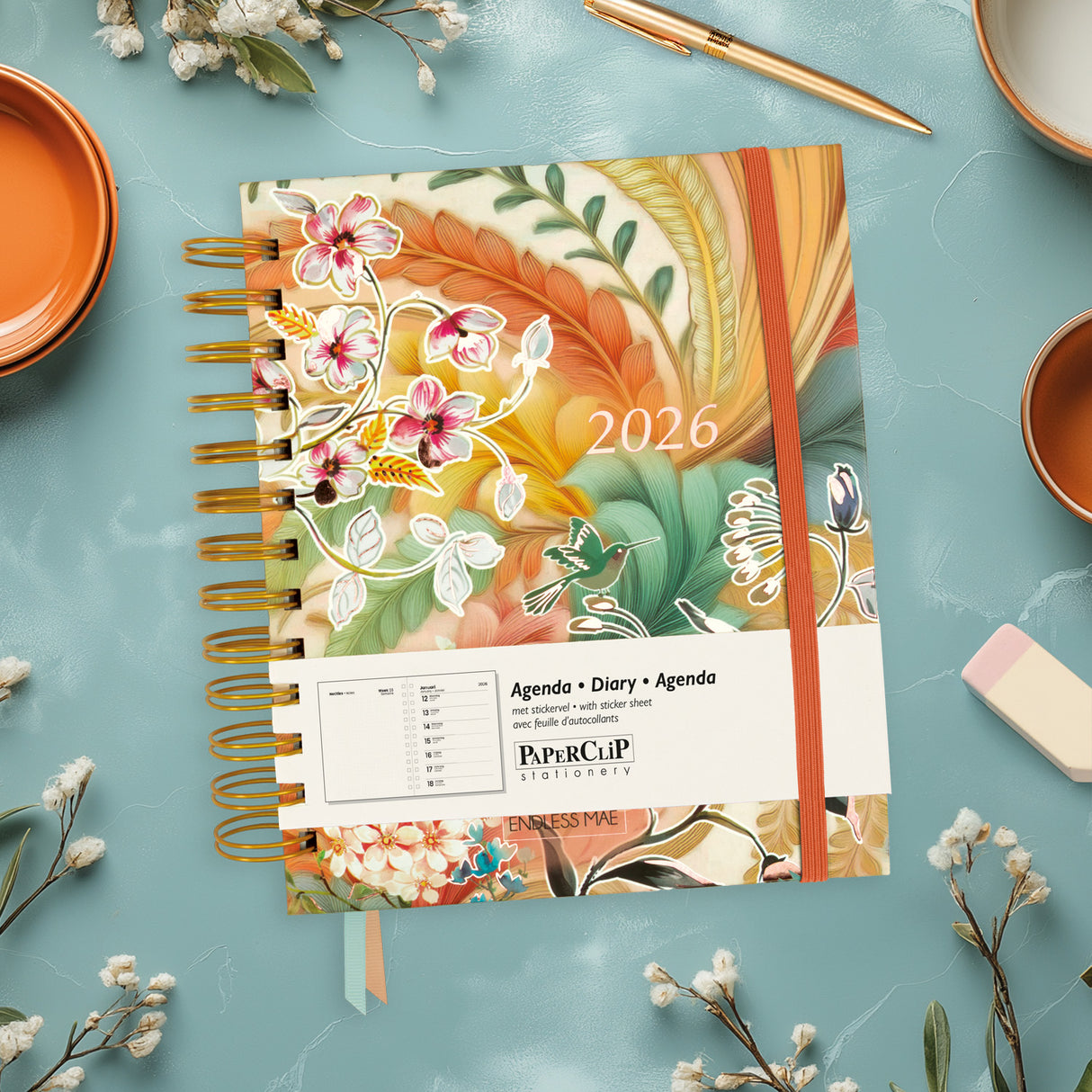 Endless Mae Amber Breeze Desk Agenda 2026