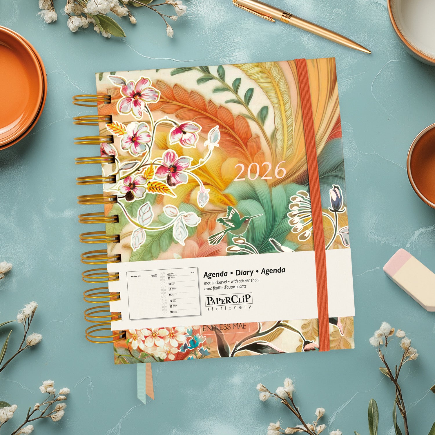 Endless Mae Amber Breeze Desk Agenda 2026