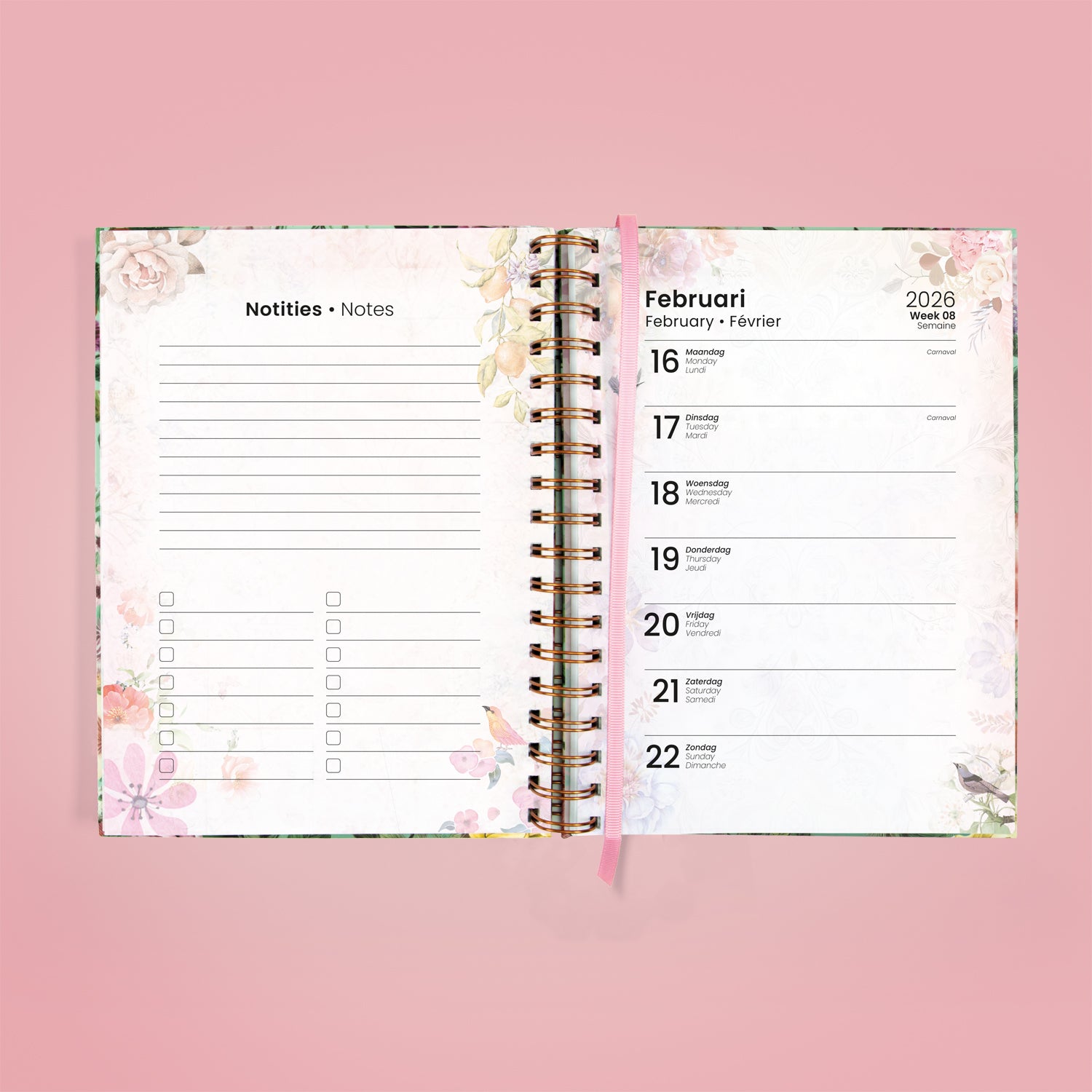 Endless Mae Minty Meadow Desk Agenda 2026