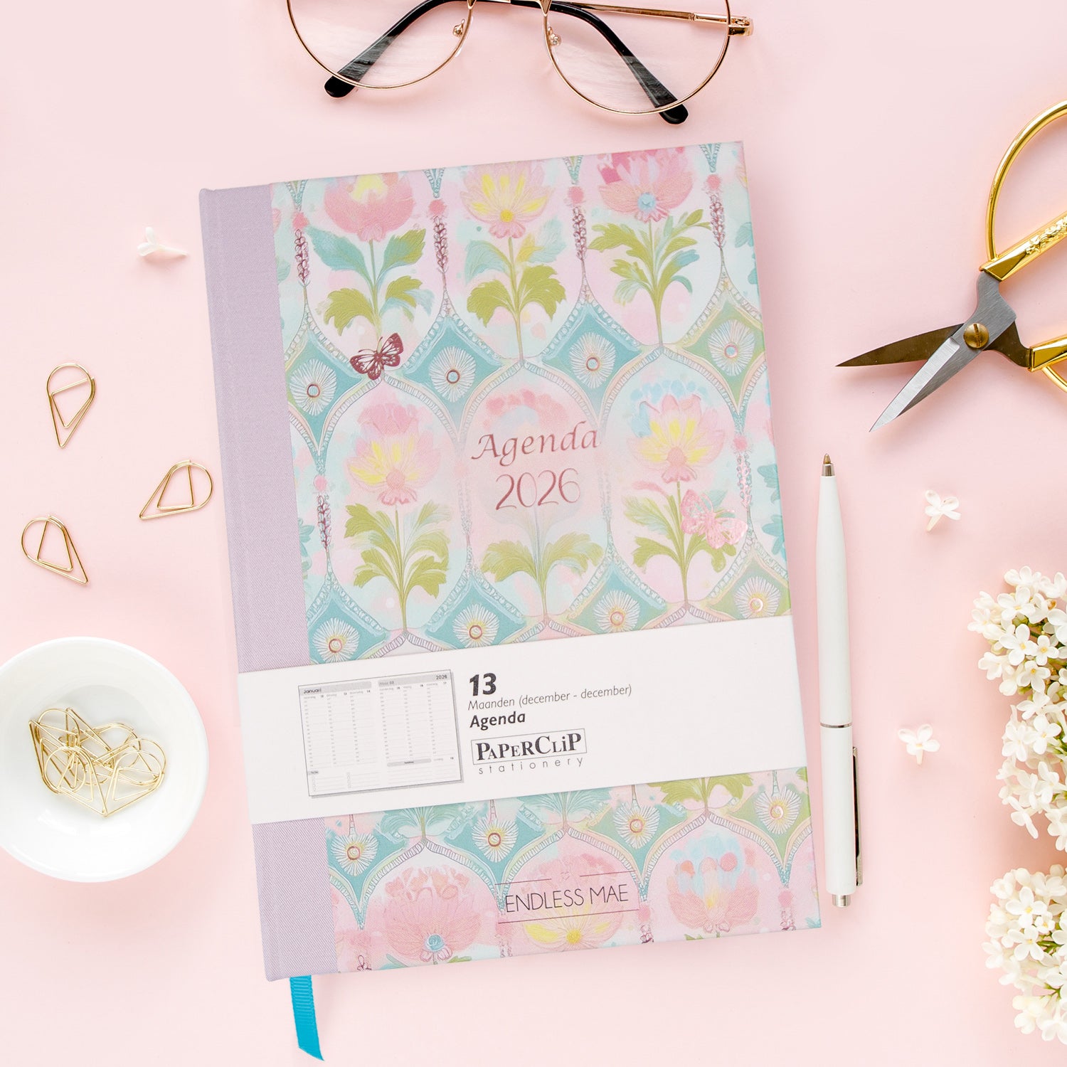 Endless Mae Floral Whimsy Life Planner Agenda 2026