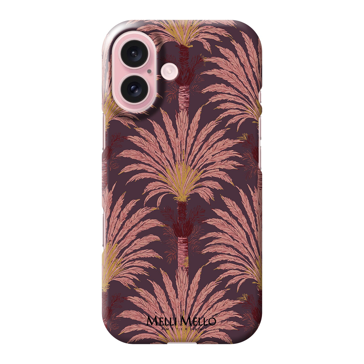 Melli Mello Telefoonhoesje Crimson Palm (Hard case)