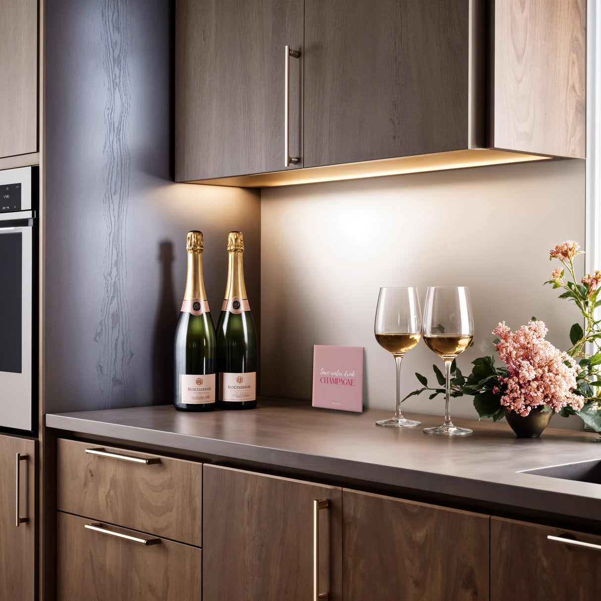 Melli Mello Tile Drink Champagne 10x10cm