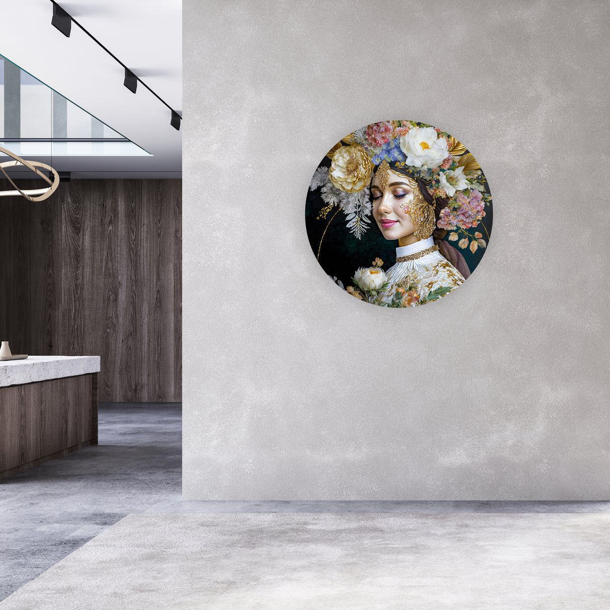 Melli Mello Wall Circle Golden Lady