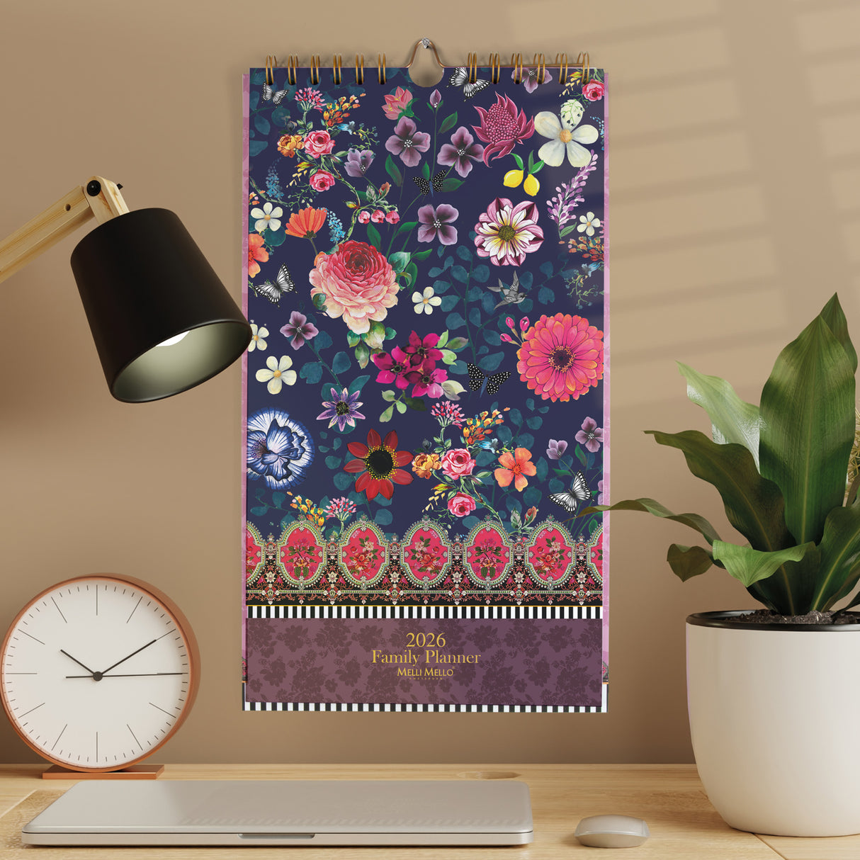 Melli Mello Bloomscape Familieplanner 2026