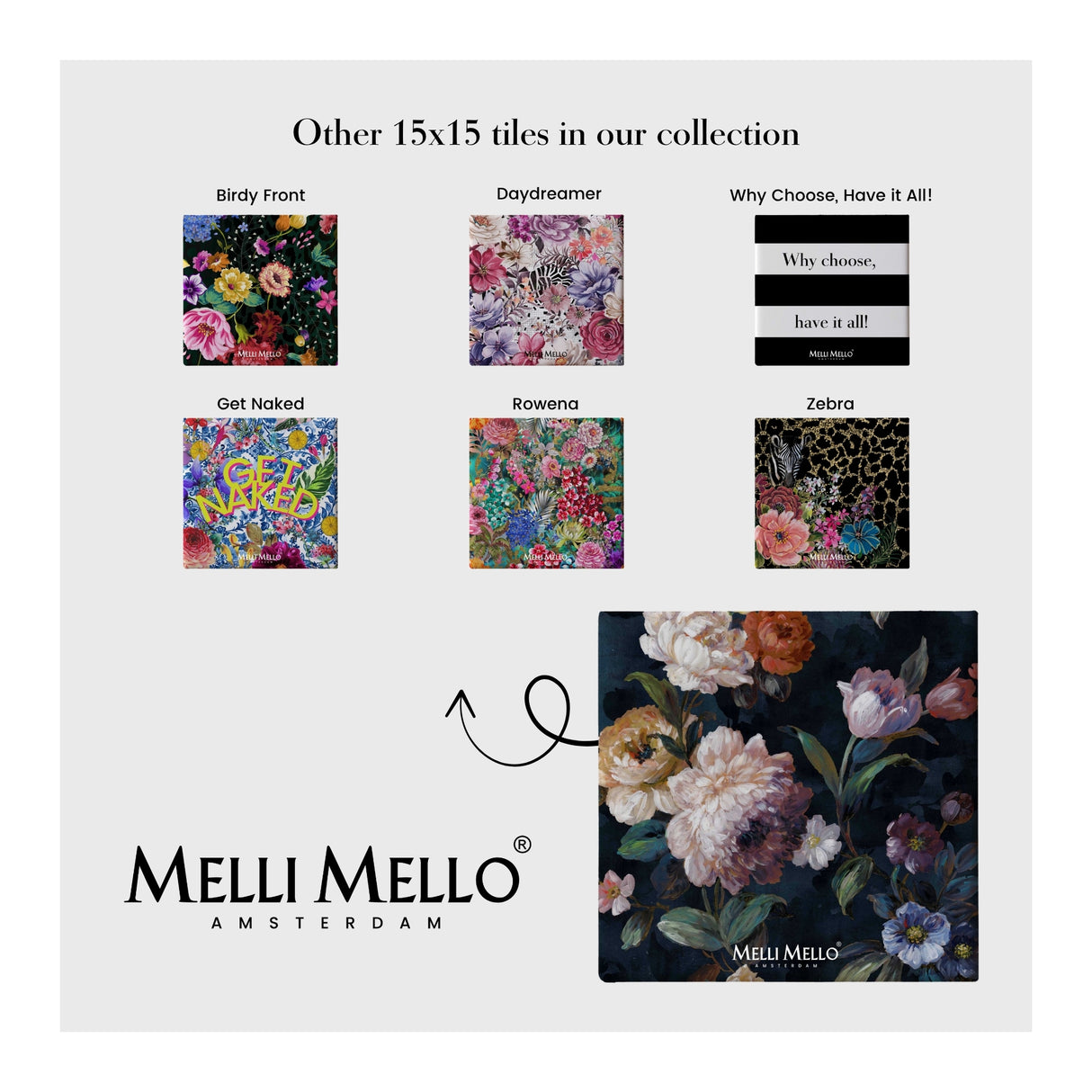 Melli Mello Tile Steal the Night 15x15cm