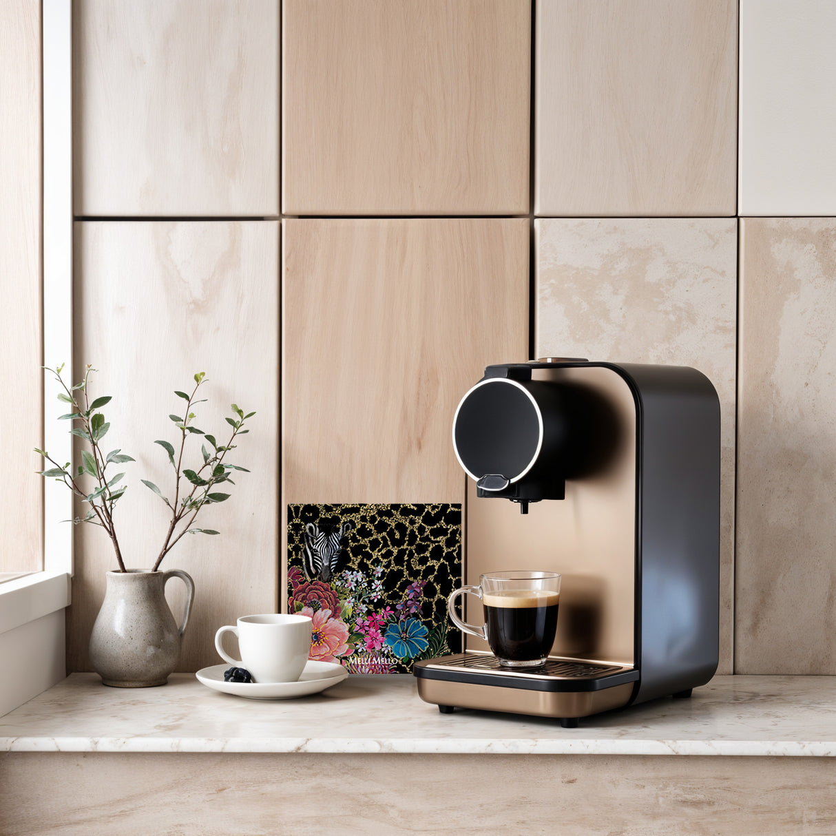 Melli Mello Tile Golden Zebra 15x15cm