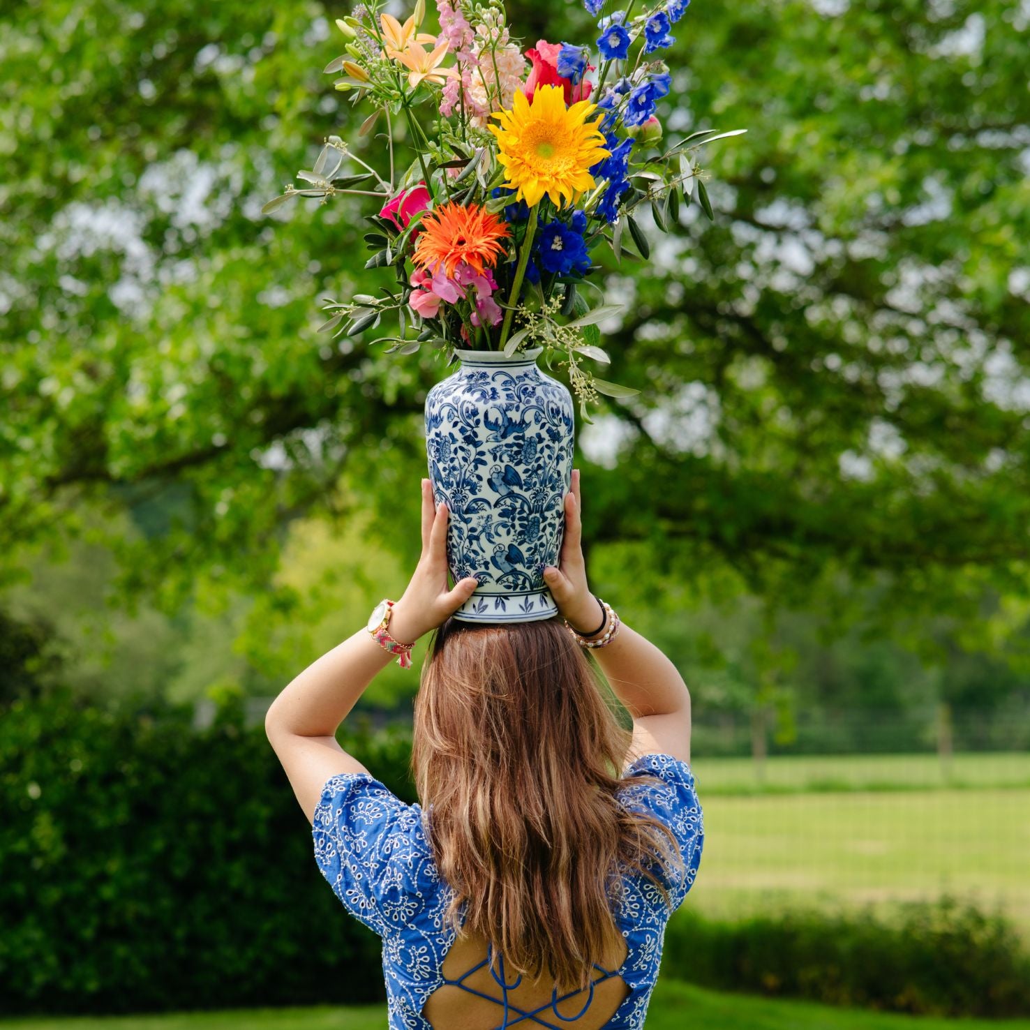Melli Mello Delft Blue Porcelain Vase