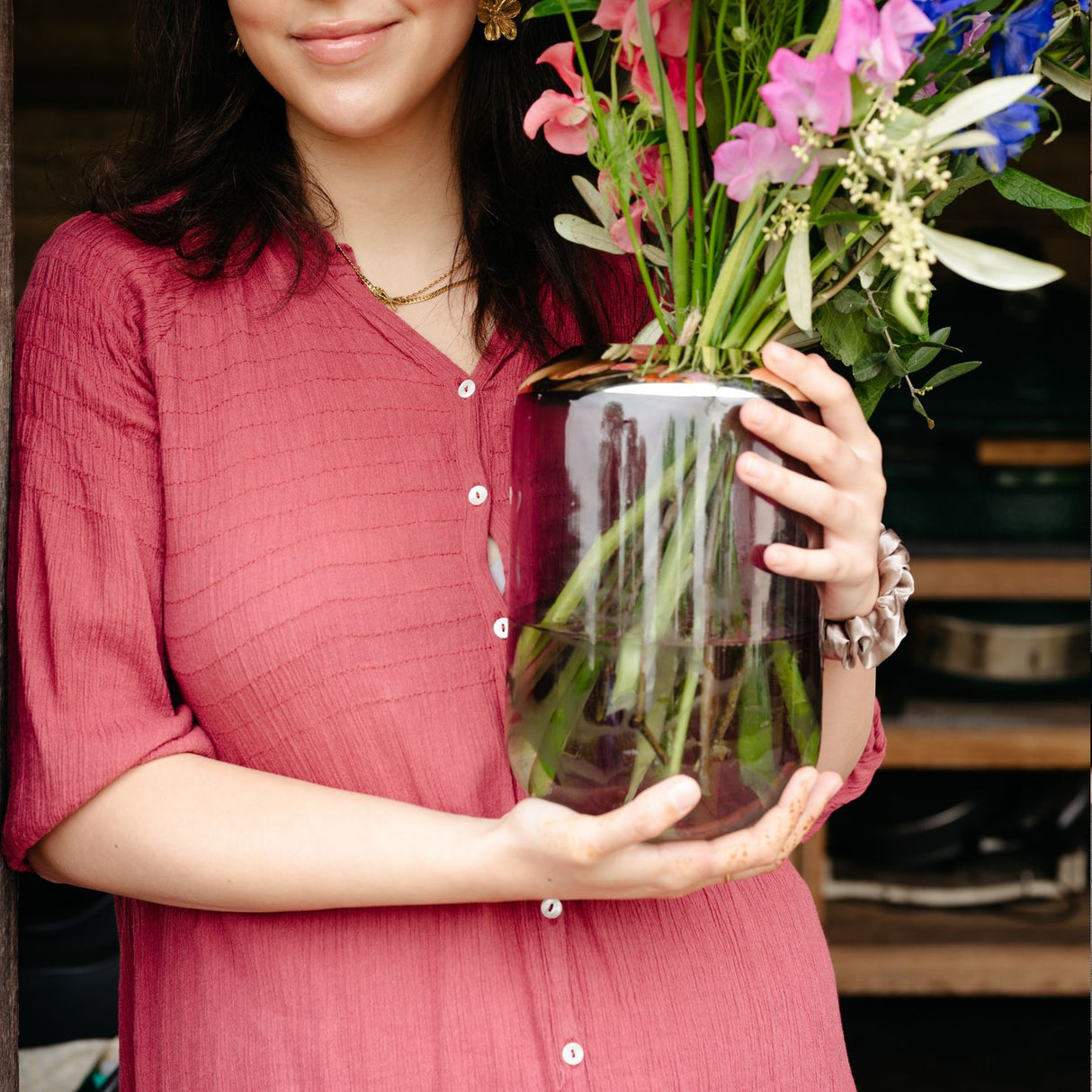 Melli Mello Golden Glass Vase