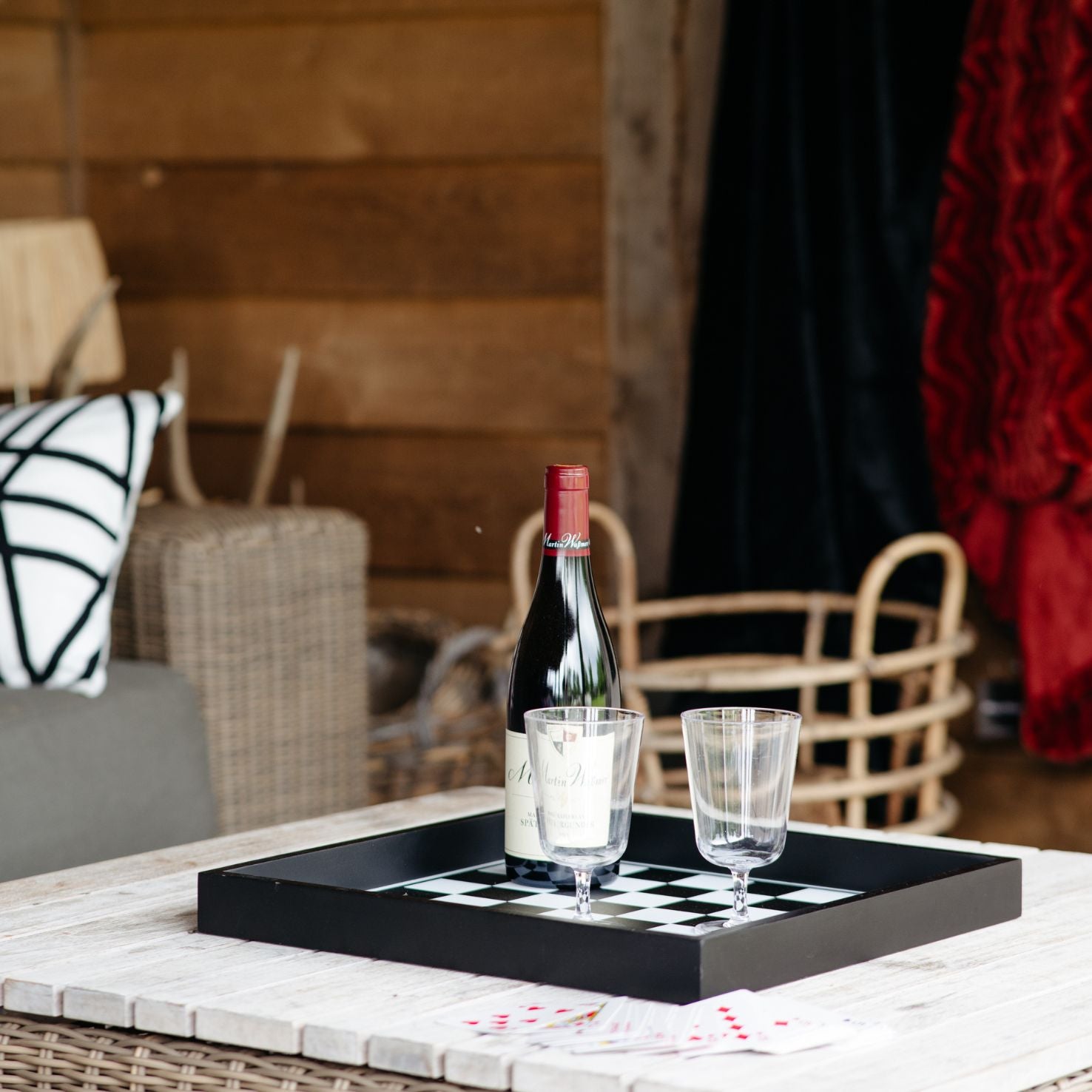 Melli Mello Chess Board Wooden Tray