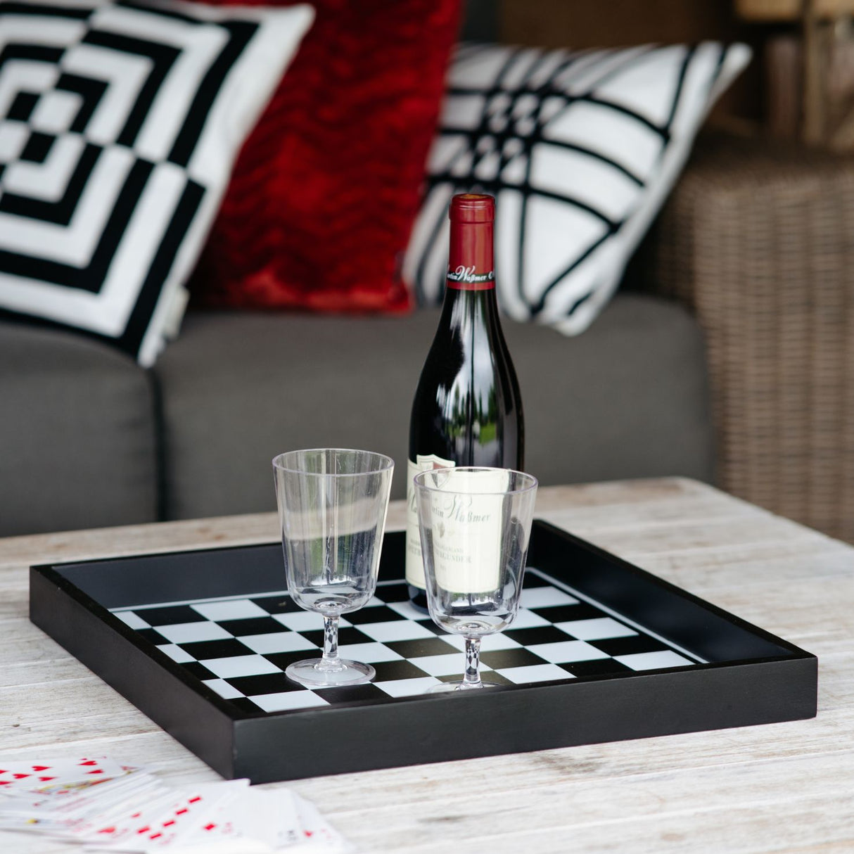 Melli Mello Chess Board Wooden Tray