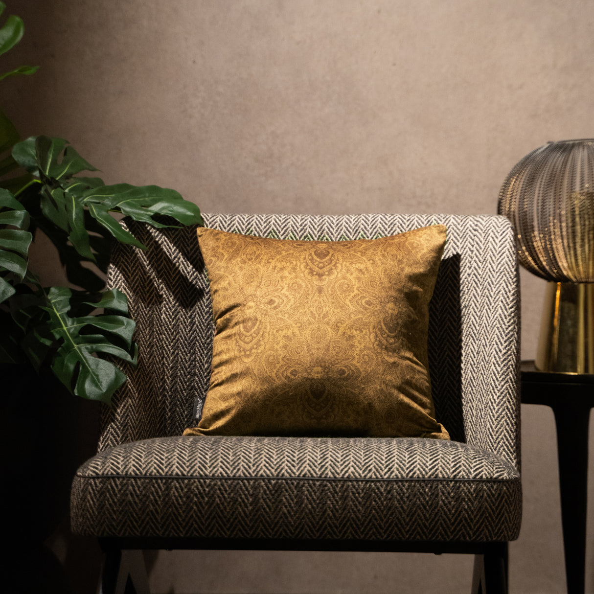 Melli Mello Paisley World Sierkussen diep Bruin