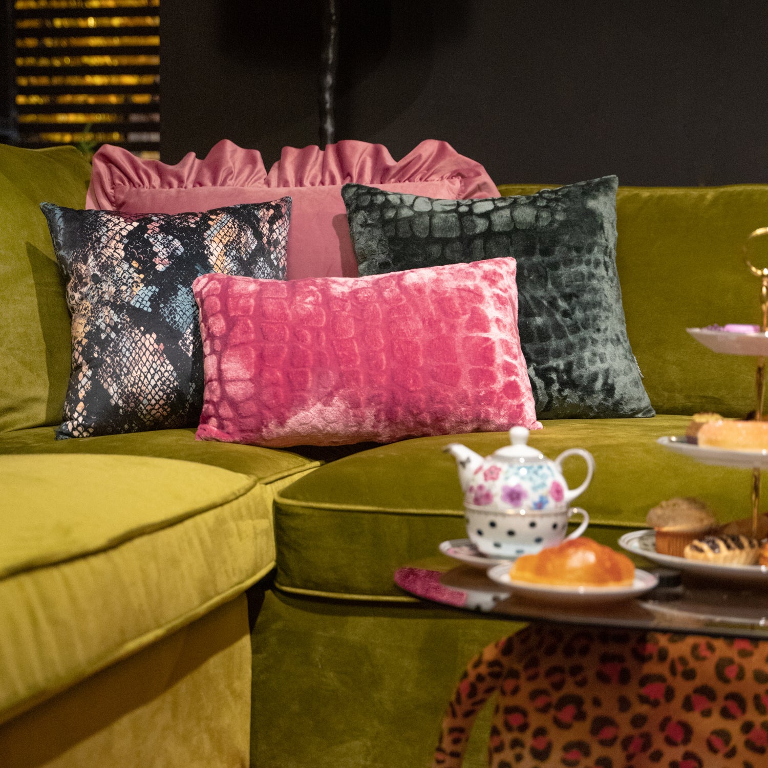 Melli Mello Be my Baby Sierkussen Donkergroen