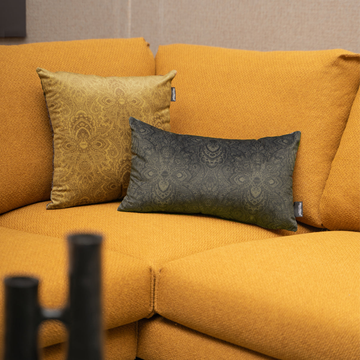 Melli Mello Paisley World Sierkussen diep Bruin