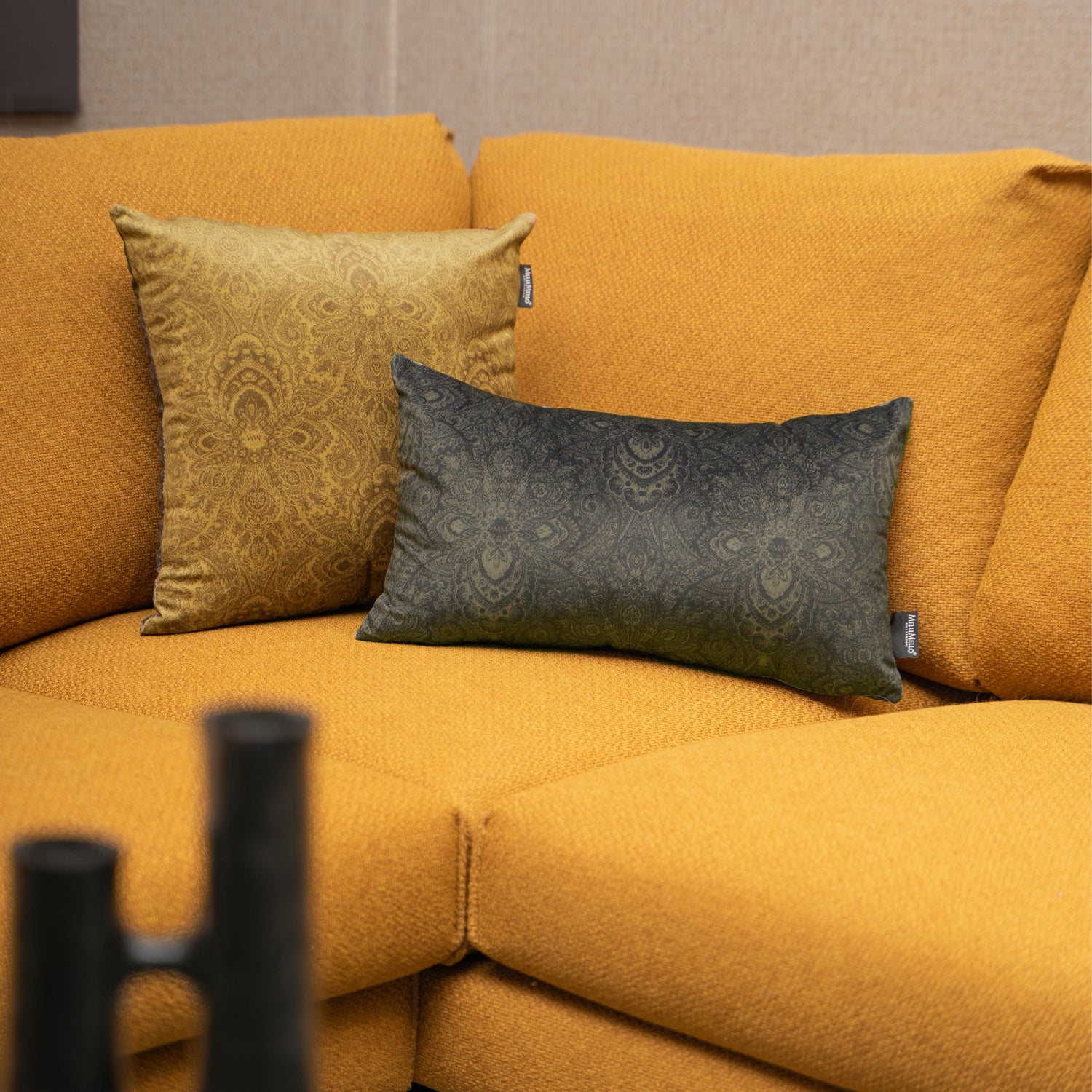 Melli Mello Paisley World Sierkussen diep Bruin