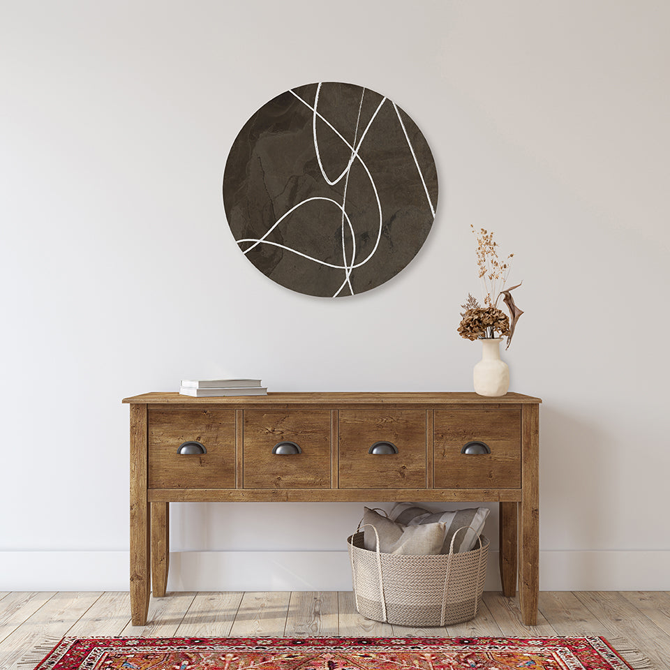 Melli Mello Wall Circle Abstract Flow