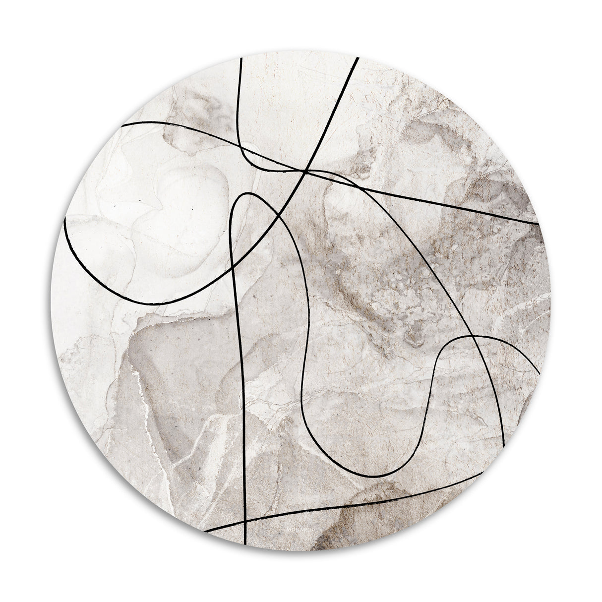 Melli Mello Wall Circle Abstract Wave