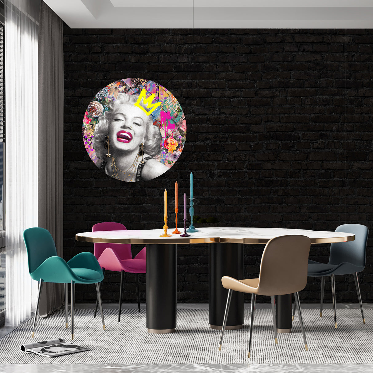 Melli Mello Wall Circle American Icon