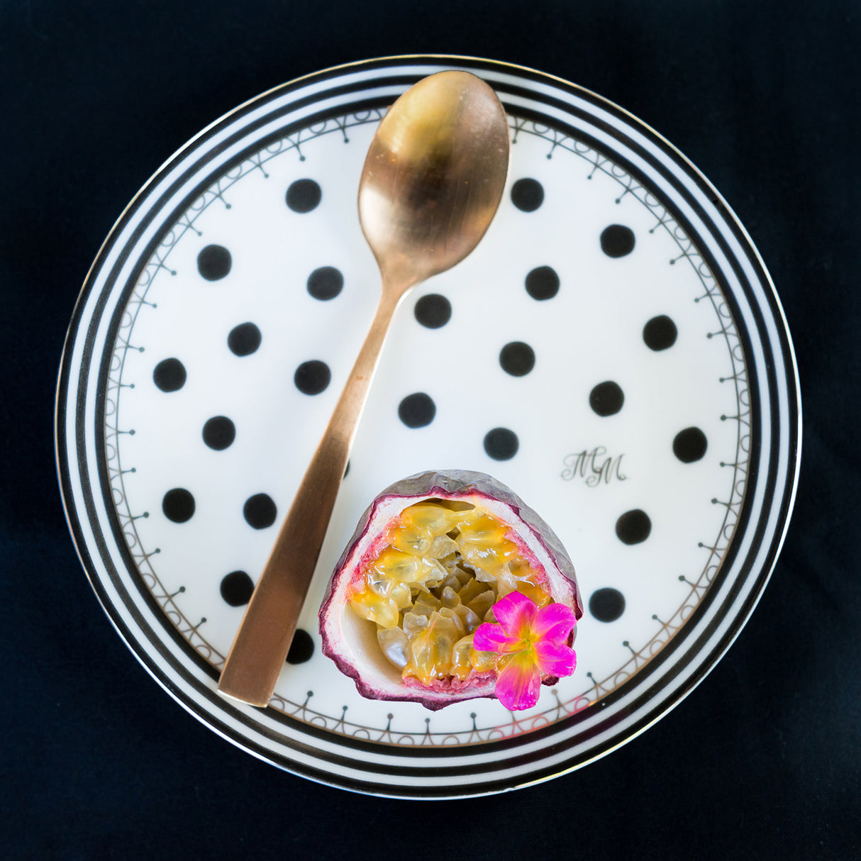 Melli Mello Nora Dots Gebaksbord Wit Stippen ø15,5cm