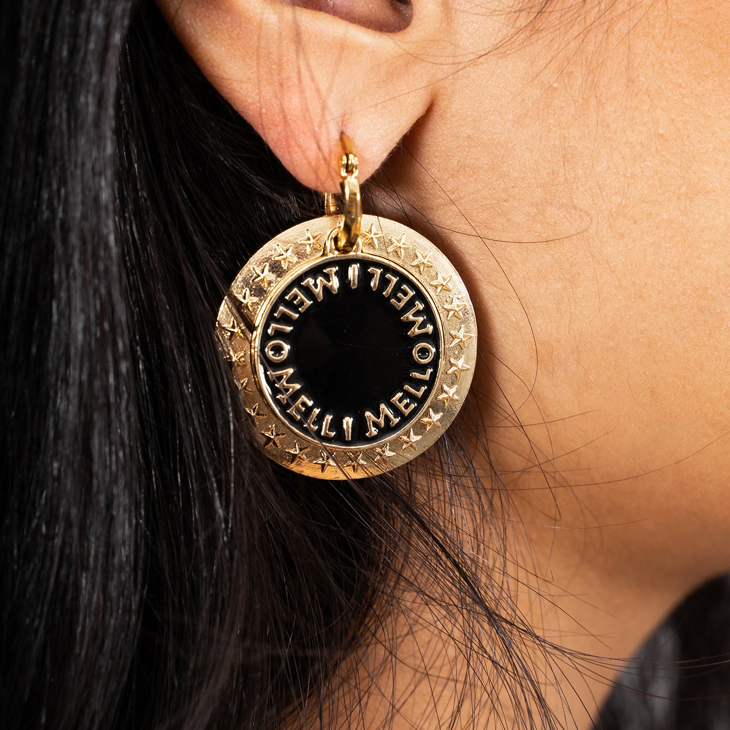 Melli Mello Coin Earring Gold Coated
