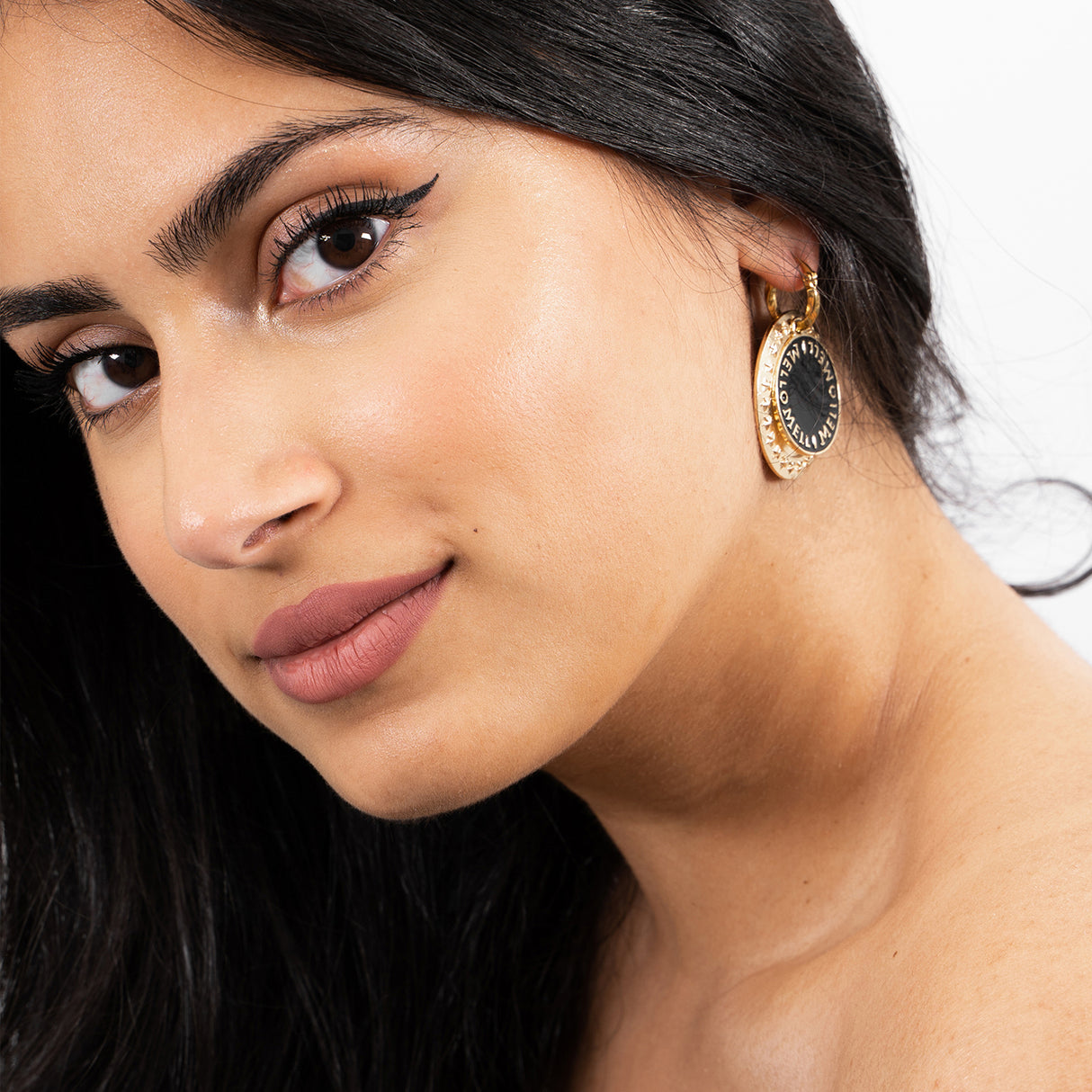 Melli Mello Coin Earring Gold Coated