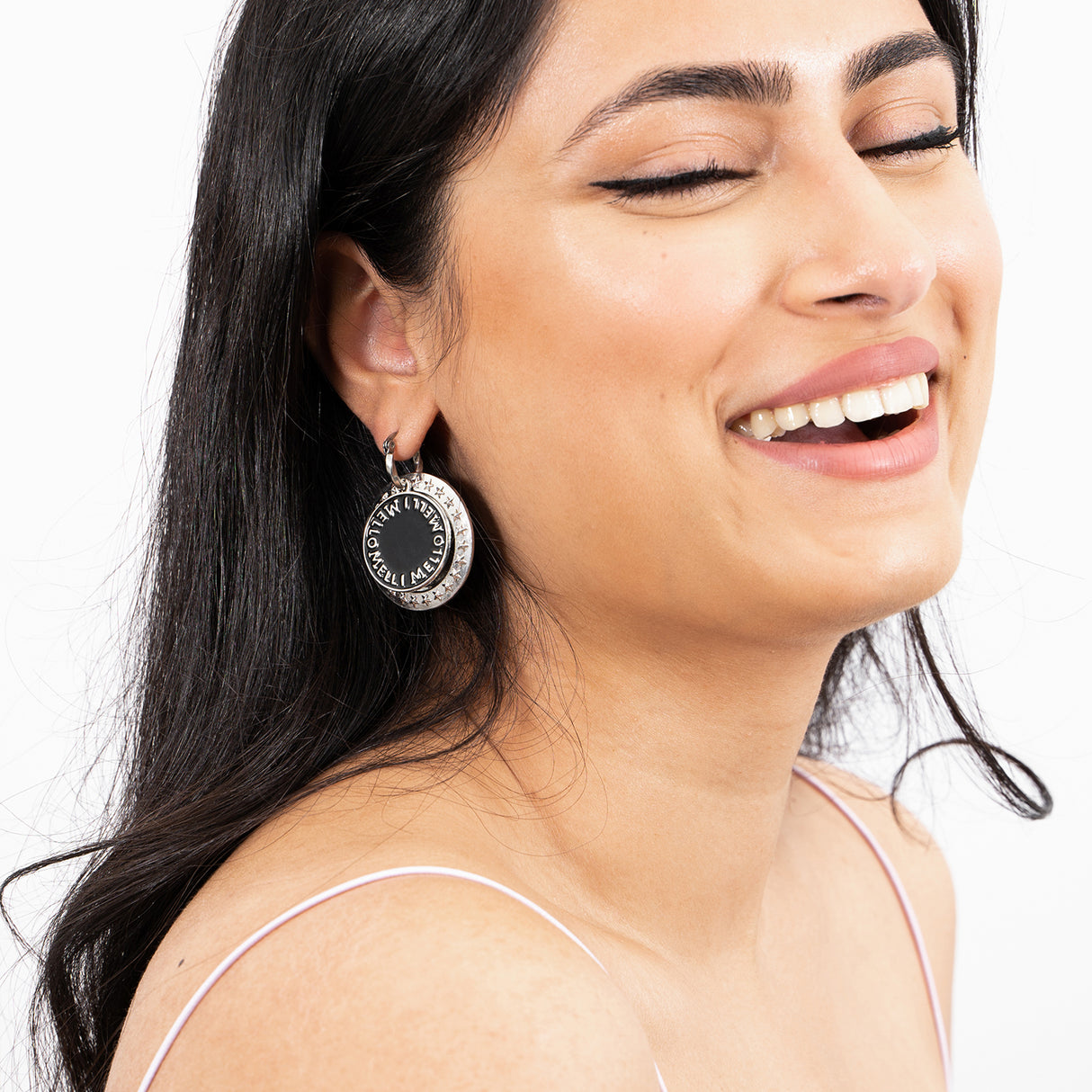 Melli Mello Coin Earring Silver Coated