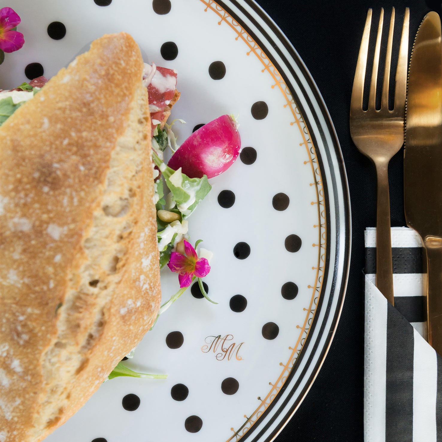 Melli Mello Nora Dots Dinerbord ø27cm