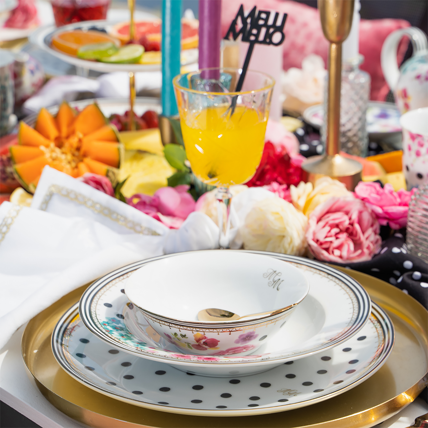 Melli Mello Nora Dots Dinerbord ø27cm