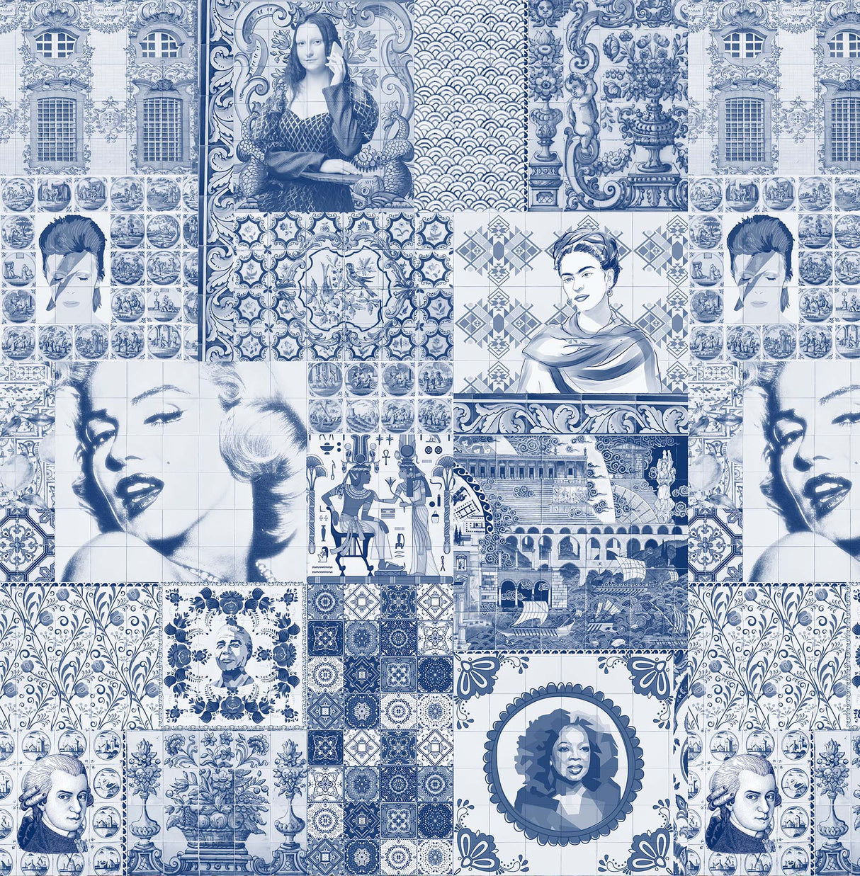 Melli Mello Feelin' Blue Mural Blauw