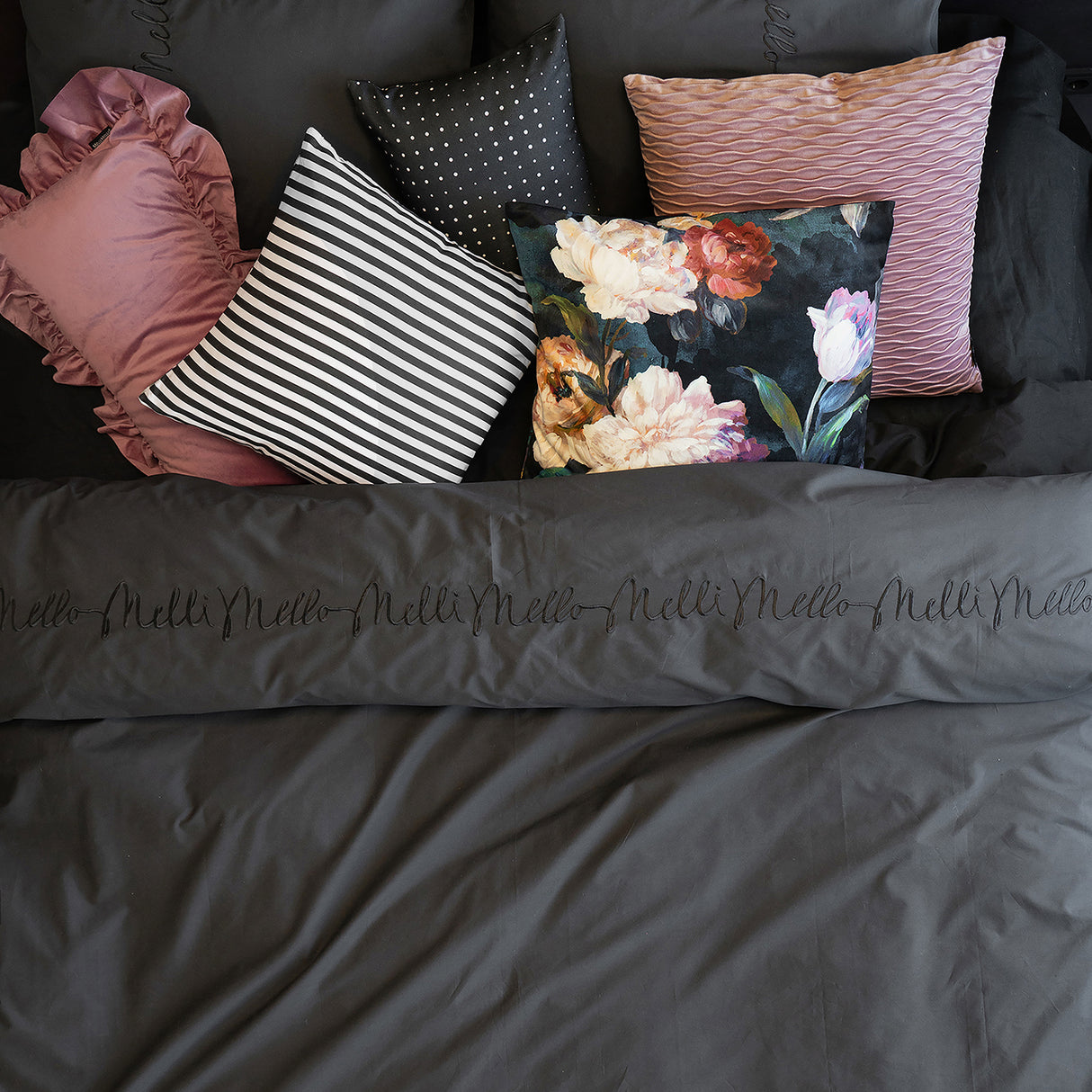 Melli Mello Fifty shades Duvet Cover Grey