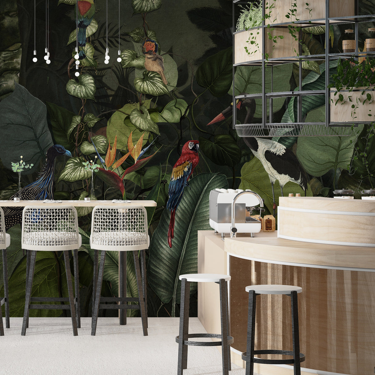 Melli Mello Flora & Fauna Mural Groen