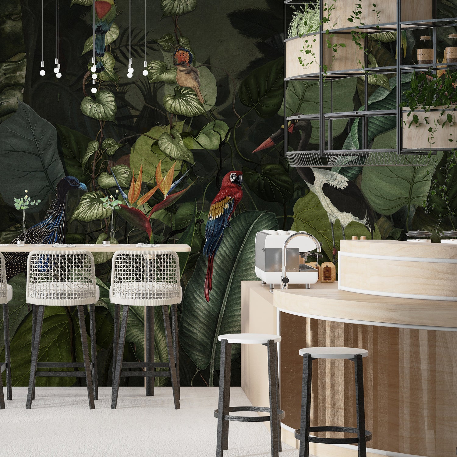 Melli Mello Flora & Fauna Mural Groen