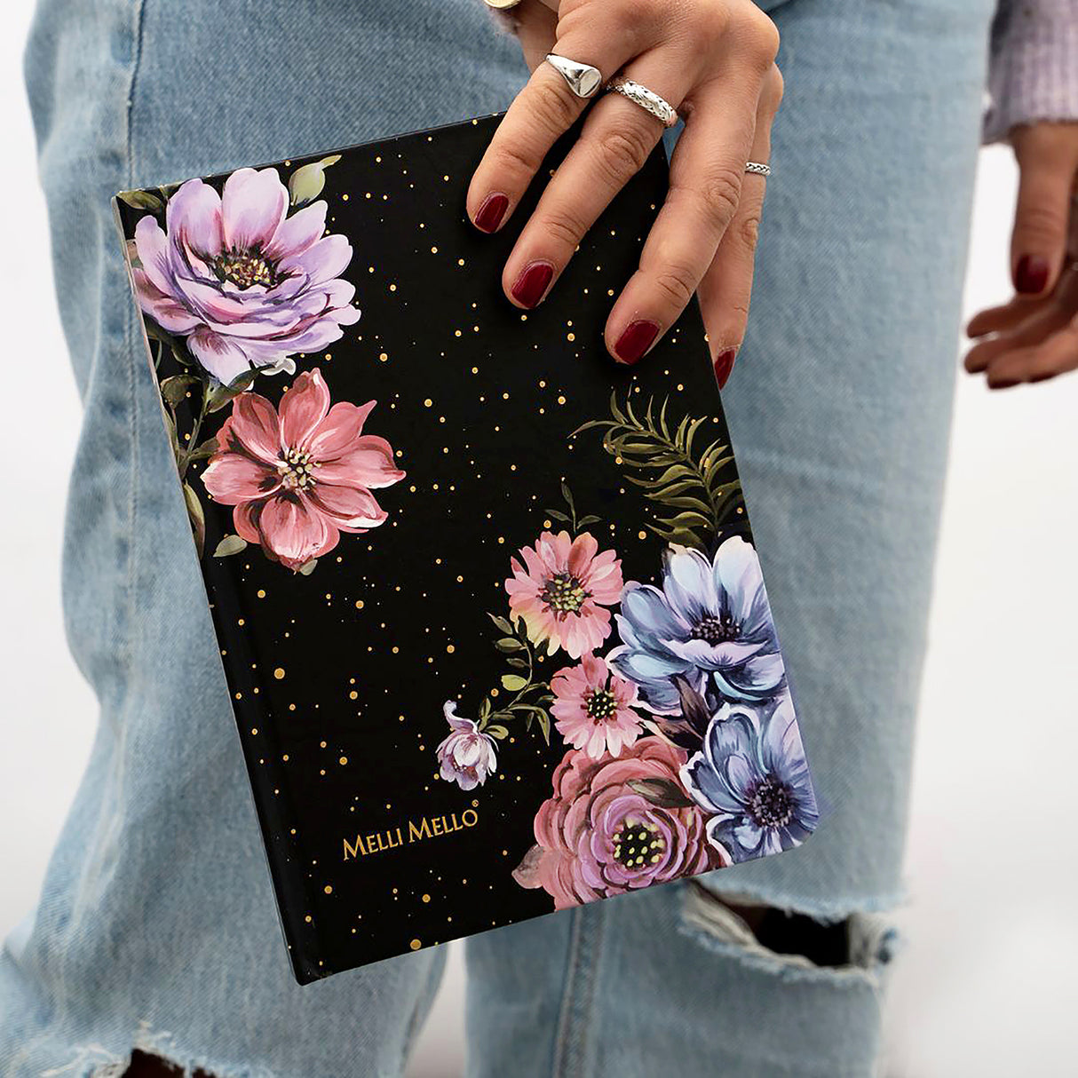Melli Mello Floral Sky Notebook A5 Black