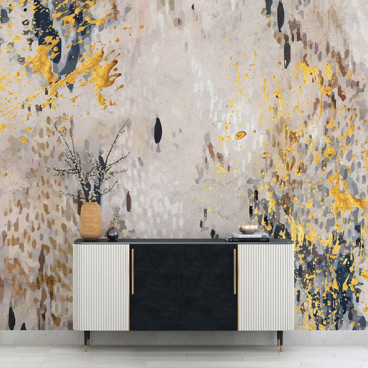 Melli Mello Gold Rush Mural Beige