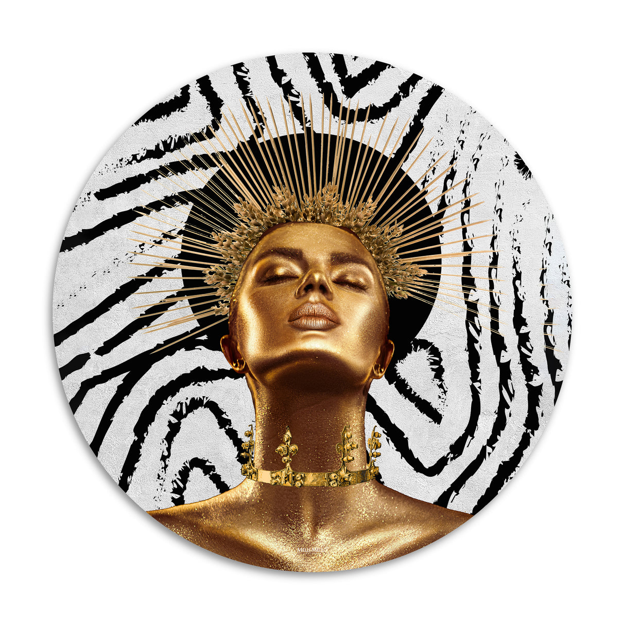 Melli Mello Wall Circle Golden Goddess