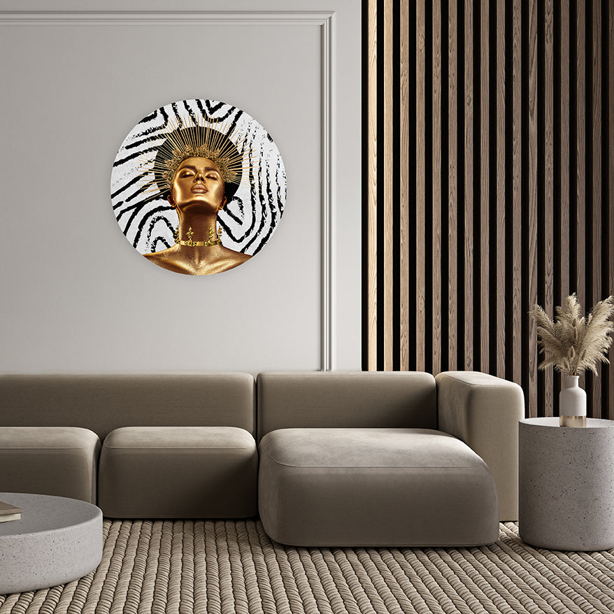 Melli Mello Wall Circle Golden Goddess