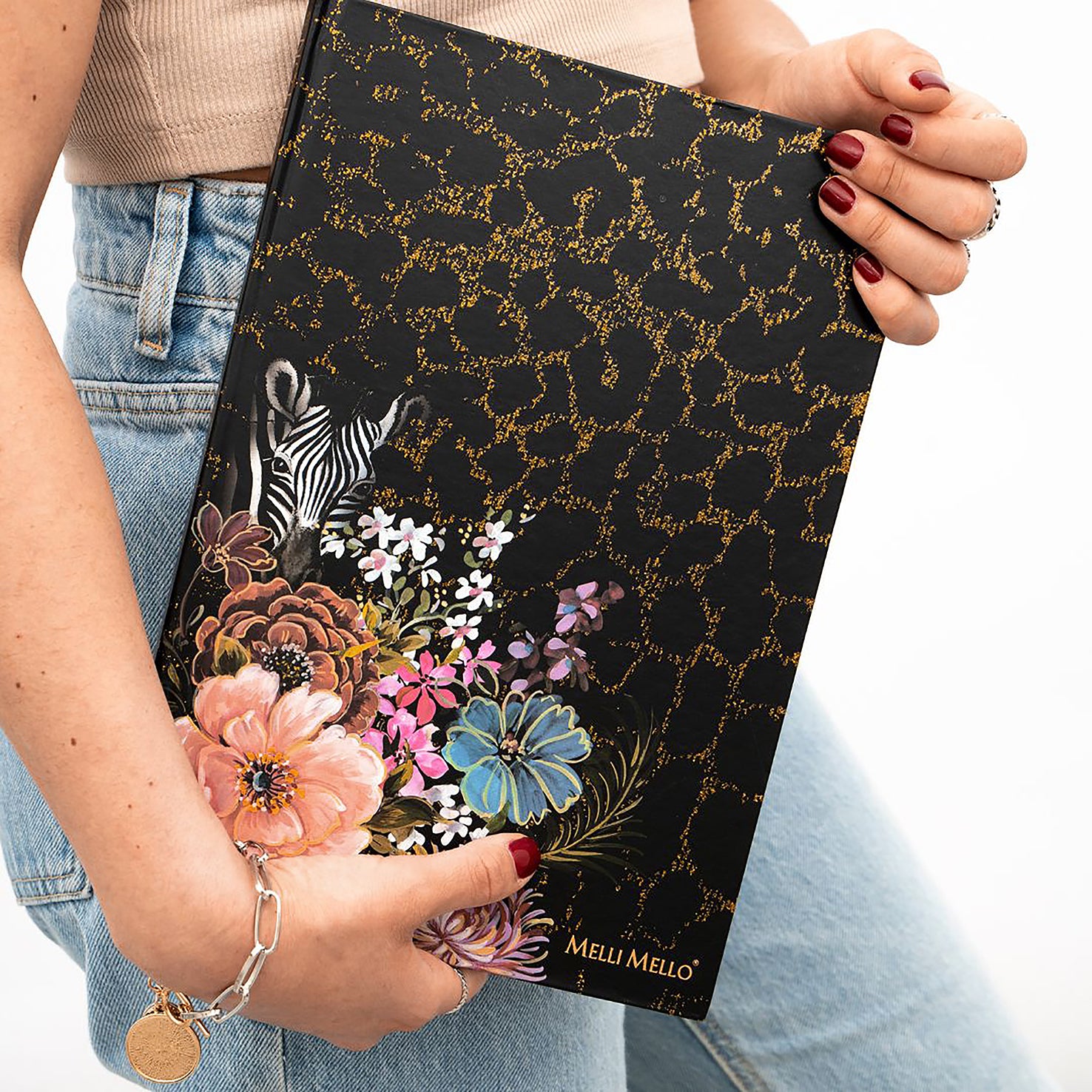 Melli Mello Golden Power Notebook A4 Black