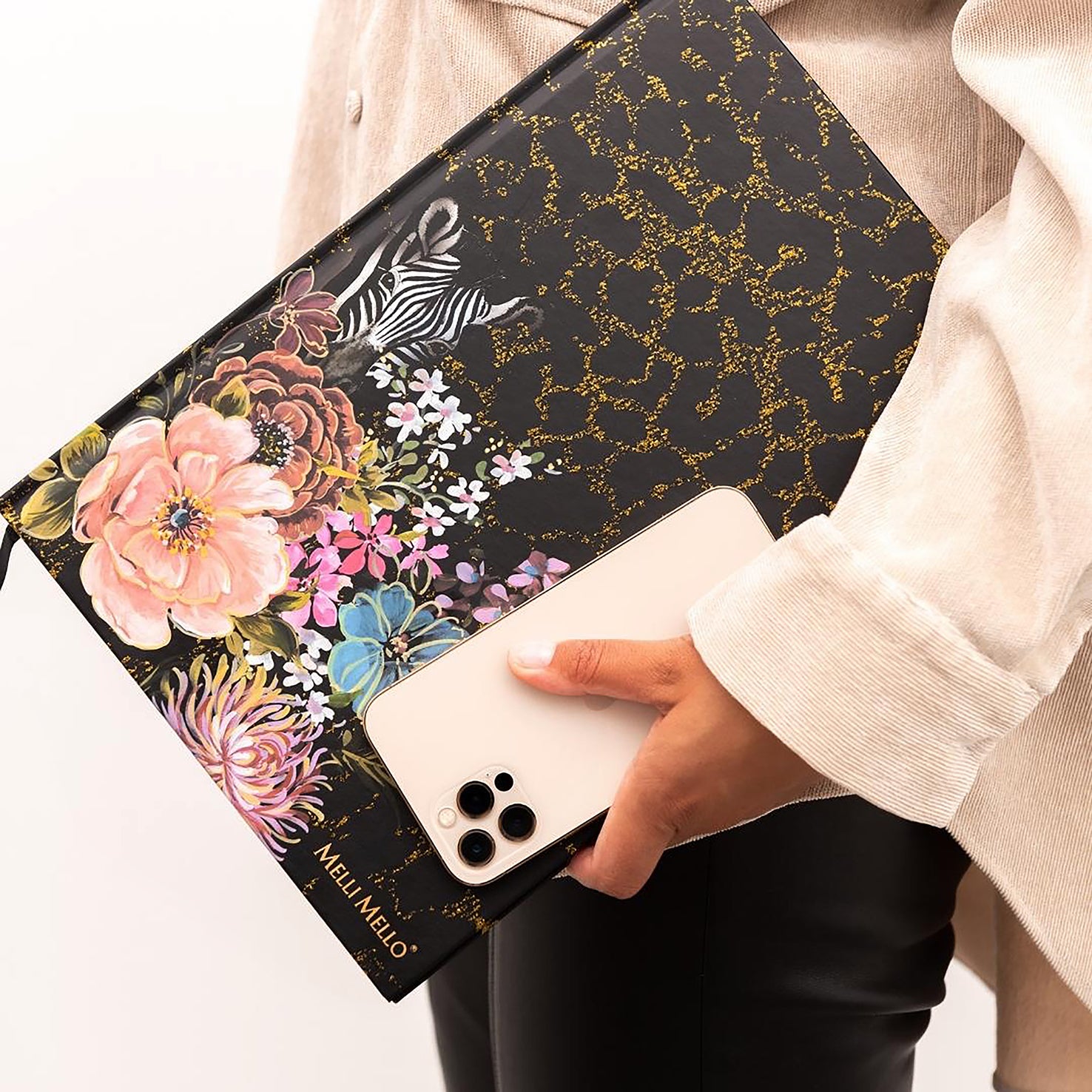 Melli Mello Golden Power Notebook A4 Black