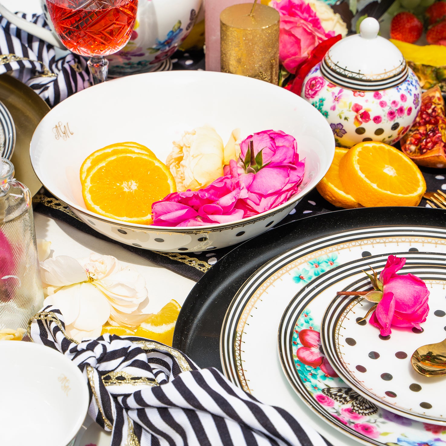 Melli Mello Nora Dots Serveerschaal ø23cm