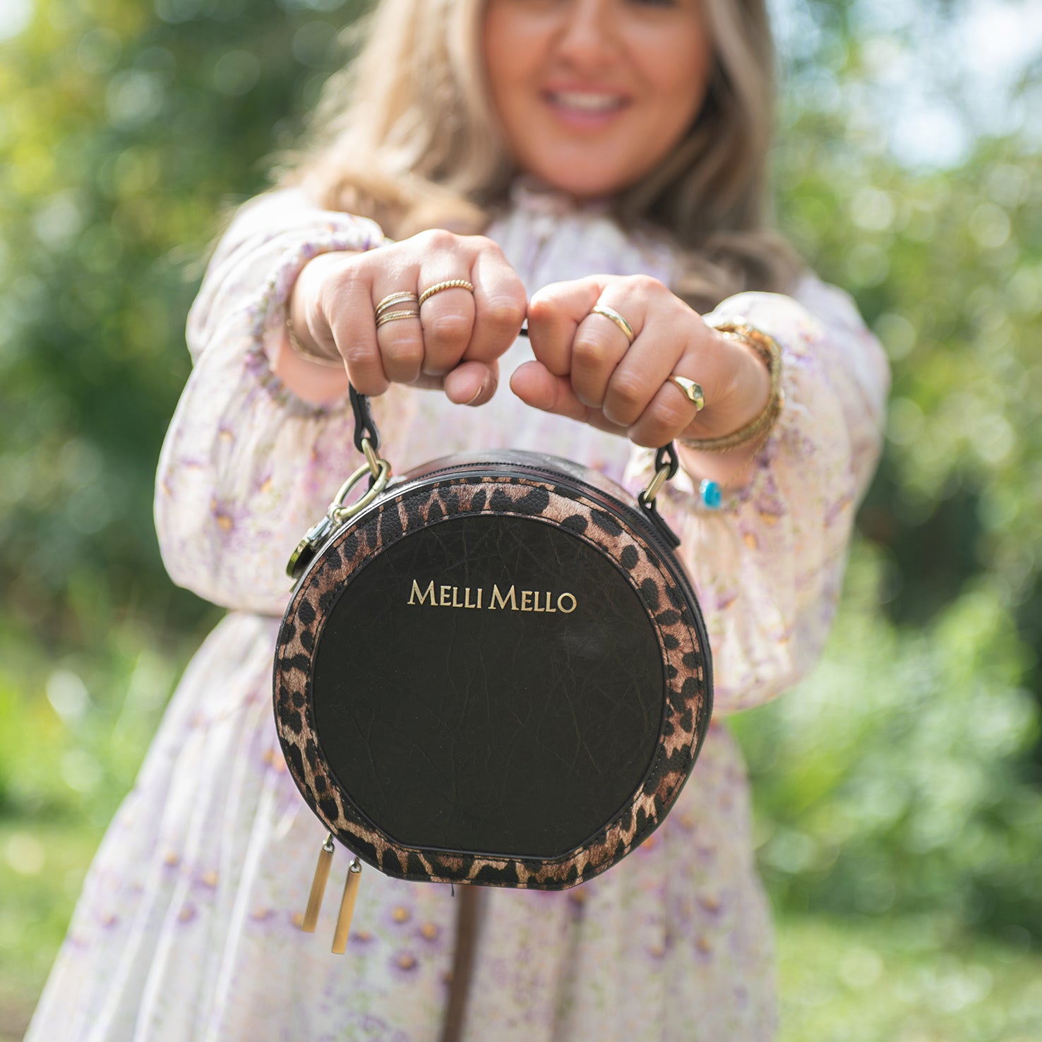 Melli Mello Leo Circle bag Leopard
