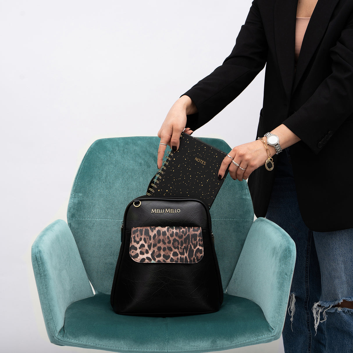 Melli Mello Leo backpack Leopard