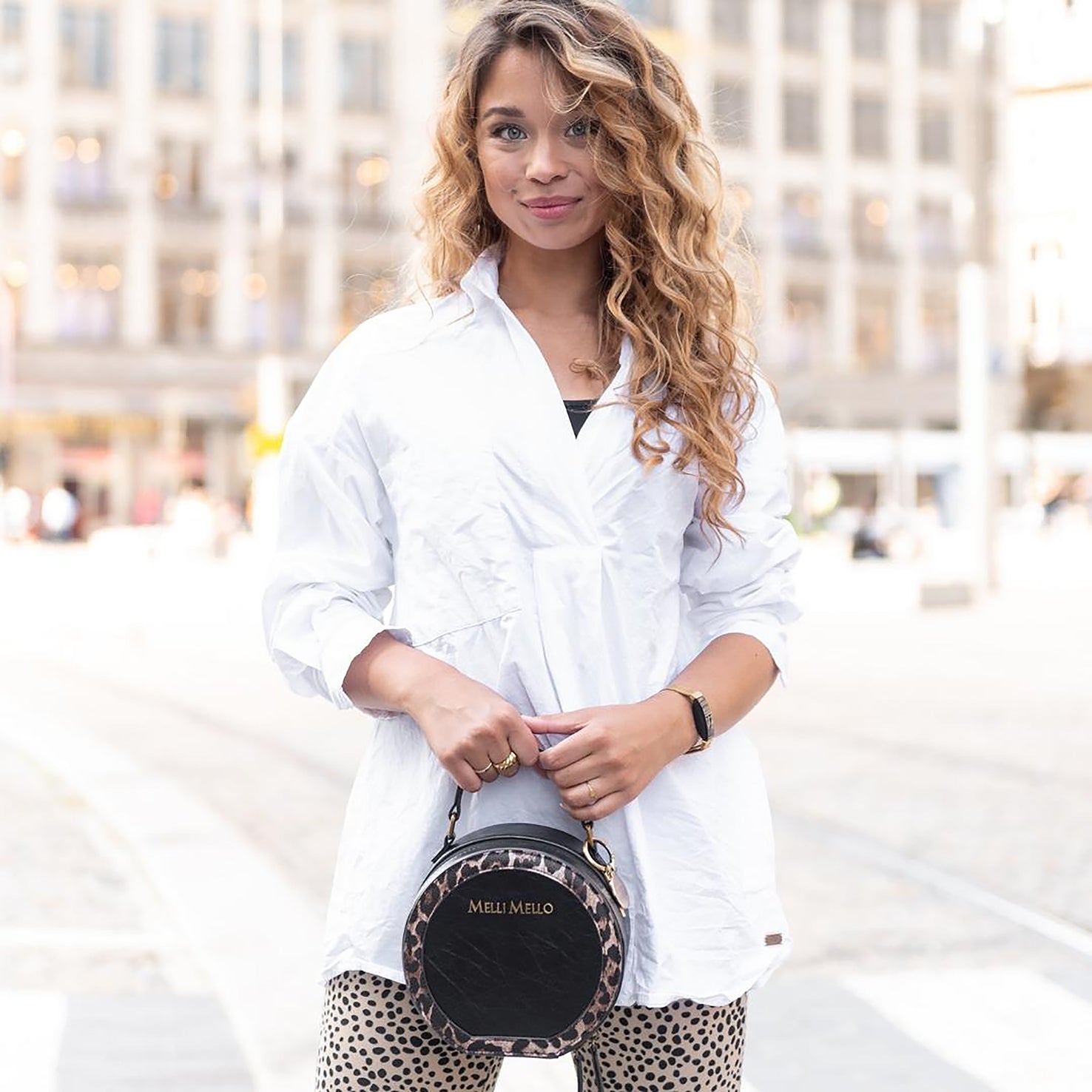 Melli Mello Leo Circle bag Leopard