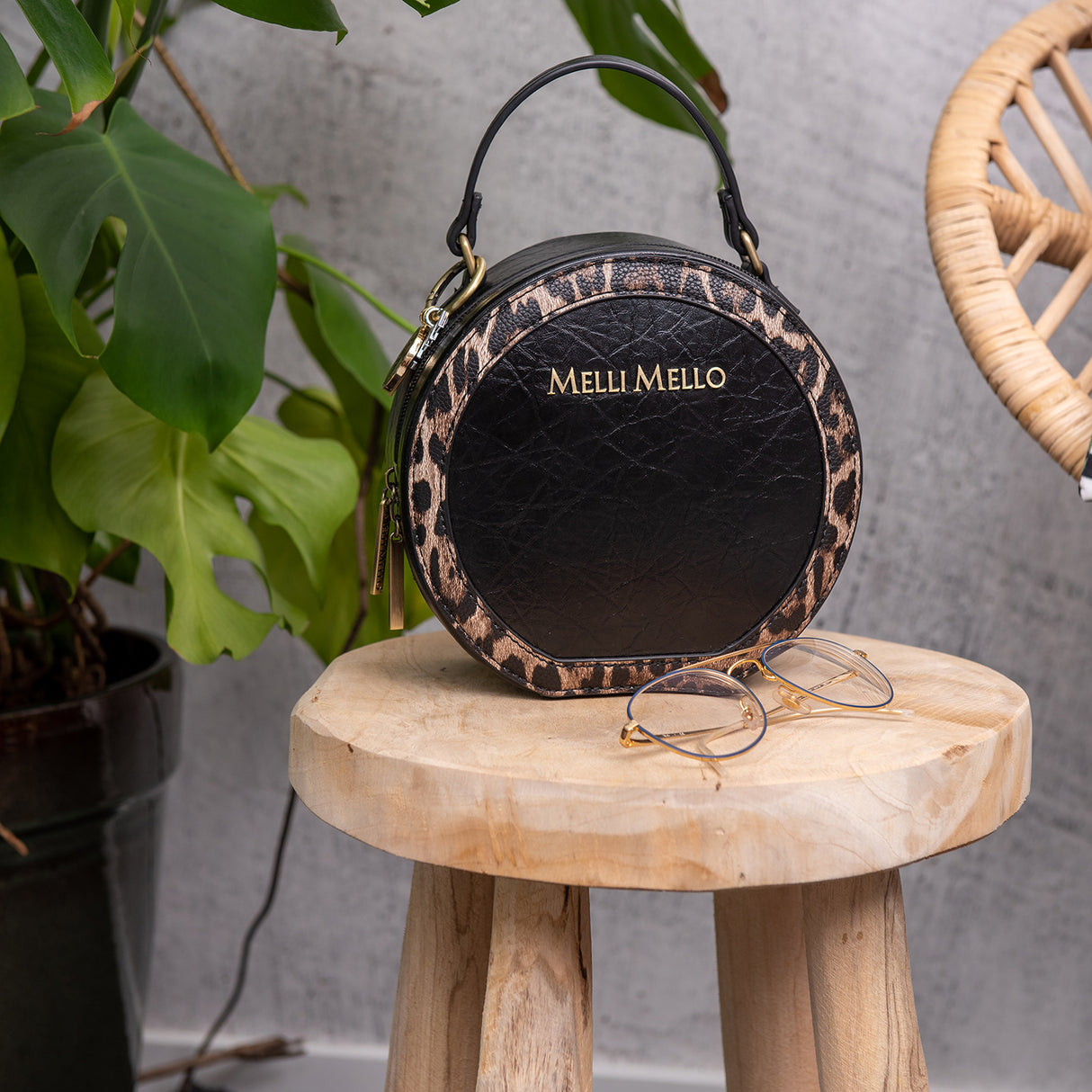 Melli Mello Leo Circle bag Leopard