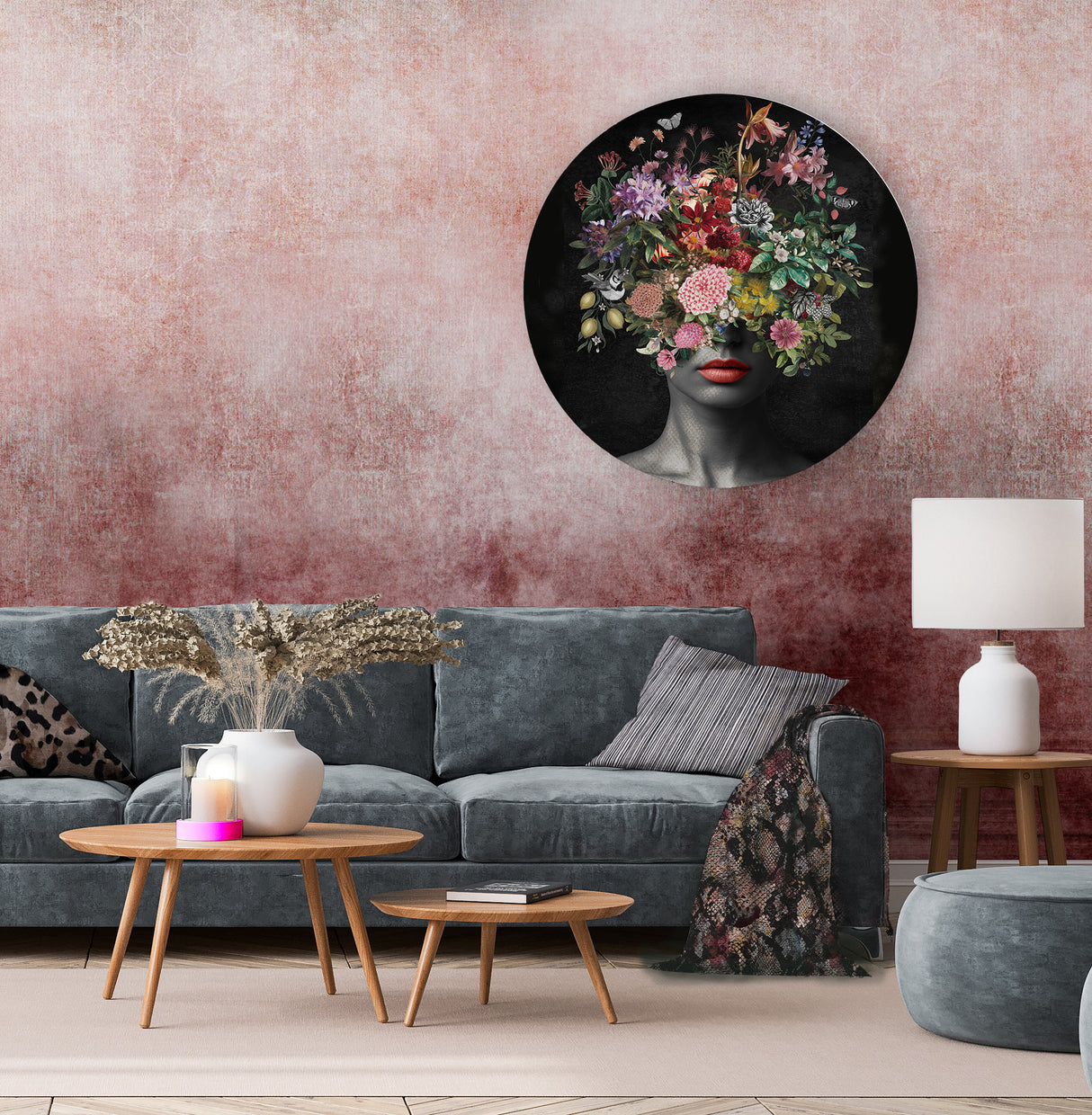 Melli Mello Misty Blush Mural Oud Roze