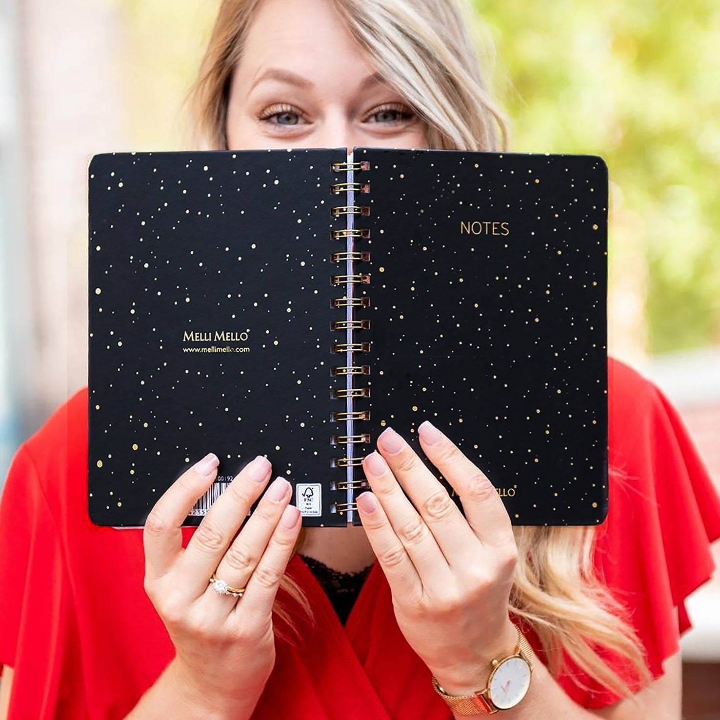 Melli Mello Night Sky Ring Binder A5 Black