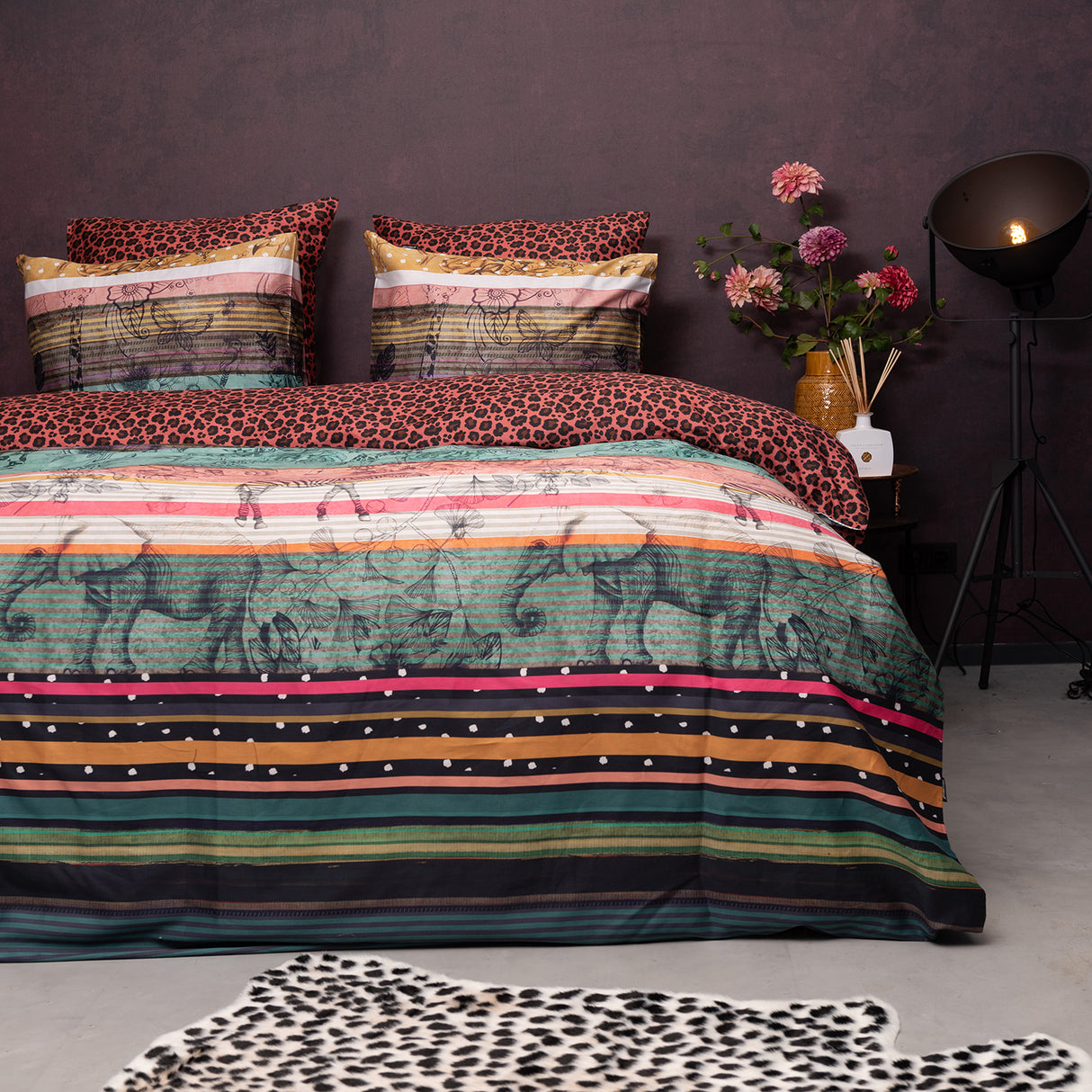 Melli Mello On the wildside Duvet Cover Coral